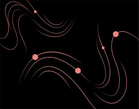 Abstract on Black background in vector illustration Stock Illustration