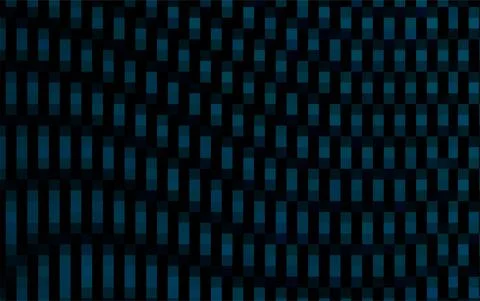 Abstract black background of waves from blue rectangles tones. Point gradient Stock Illustration