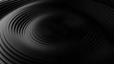 Abstract black background with waving surface in motion. Loop animation 스톡 동영상 229411250