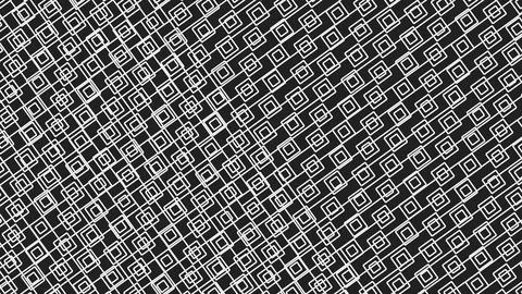 Abstract black background with white diagonal lattice of square shapes creati Illustrazione stock