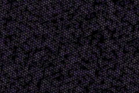 Abstract black background with white geometric line patterns Stock Illustration