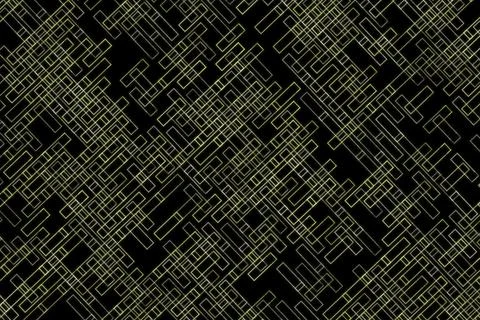 Abstract black background with white geometric lines pattern Stock Illustration
