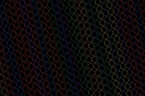 Abstract black background with white glowing dotted lines Stock Illustration