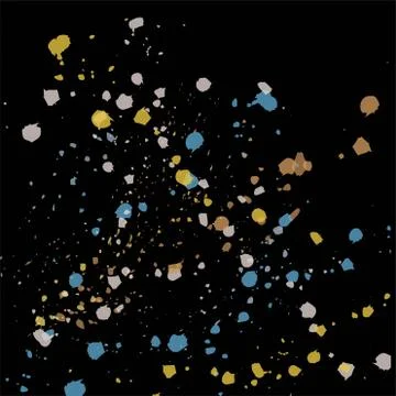 Abstract black background whith inc spots for wallpaper design. Ink stain Stock Illustration