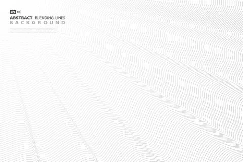 Abstract black blend line vector design for cover artwork. vector eps10 Stock Illustration