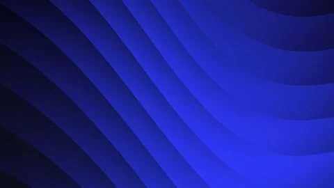 Abstract black-blue gradient lines: Thick flowing plastic stripes in a digi.. Stock Footage 258291898