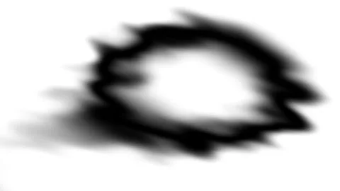 Abstract black blur linear abstract curved wavy circle for background, wall.. Stock Illustration