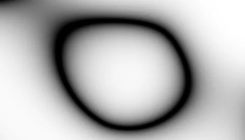 Abstract black blur thin linear abstract curved wavy circle for background, w Stock Illustration
