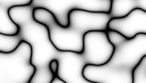 Abstract black blur thin linear abstract curved wavy wide pattern for background Stock Photos