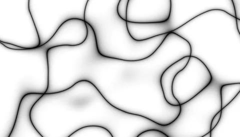 Abstract black blur thin linear abstract curved wavy wide pattern for backg.. Stock Photos