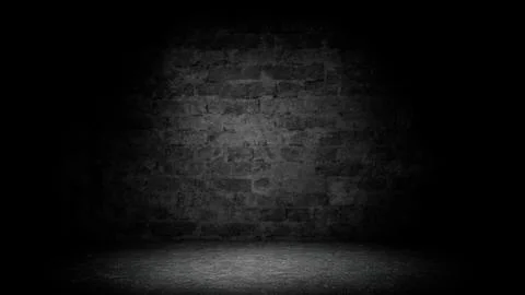 Abstract black brick with vignette background. Studio backdrop - well use as  스톡 일러스트