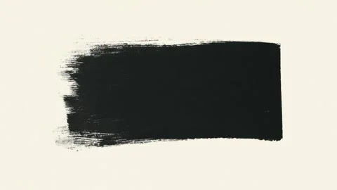 Abstract black brush stroke background texture on light canvas, digital sto.. Stock Footage 342041080