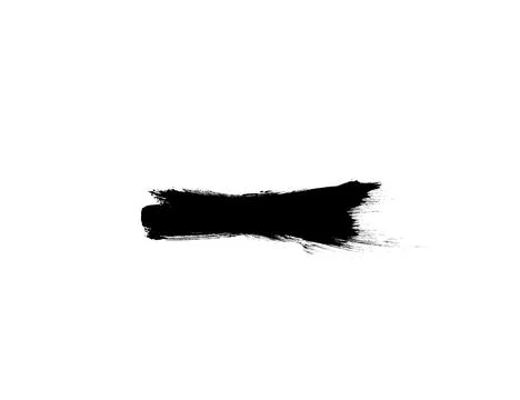 Abstract black brushes for draw isolated on white background Stock Illustration