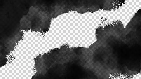 Abstract Black Brushstroke Background Stock Illustration