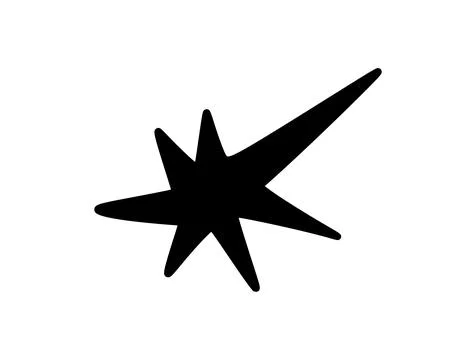 Abstract black burst vector shape representing a dynamic sparkle, glow, or .. Иллюстрация