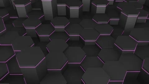 Abstract Black Cells Background 1 Loop Stock Footage 144845082