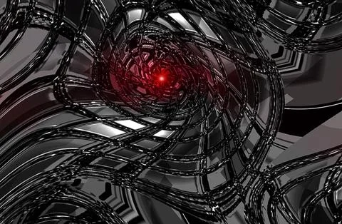 Abstract black chrome Stockillustratie