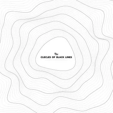 Abstract black circle line mesh cover design. illustration vector eps10 Stock-Illustration