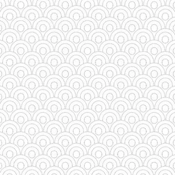 Abstract black circles pattern design decoration background. Illustrazione stock