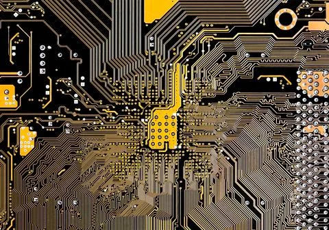 Abstract black circuit digital background 스톡 사진