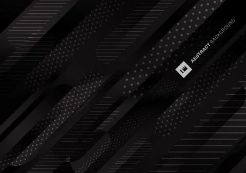 Abstract black color pattern liquid gradient lines background. Stock Illustration