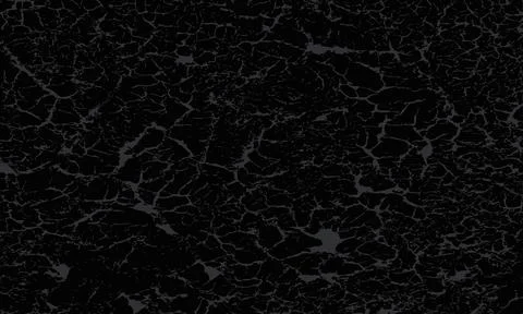 Abstract black cracked texture resembling dry earth or distressed paint. Stock Illustration