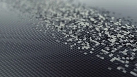 Abstract Black Cube Turn, 3d Animation 4k Stock Footage 71469858