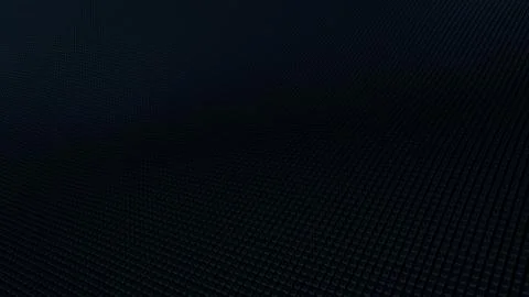 Abstract Black Cubic Waving Surface Futuristic Background Stock Illustration