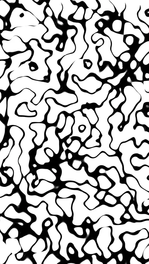 Abstract black curved pattern motion on white vertical background Stockbeeldmateriaal 341605033