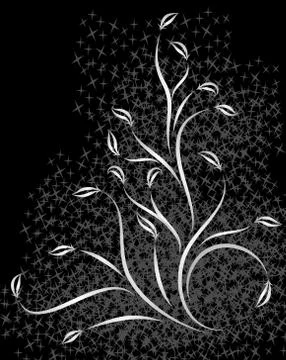 Abstract black decor 스톡 일러스트