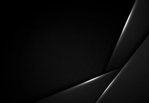 Abstract black design of tech overlap artwork template background. Stock Illustration