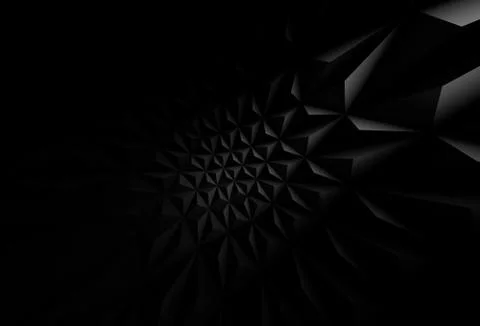 Abstract black digital structure, 3d background pattern イラスト素材