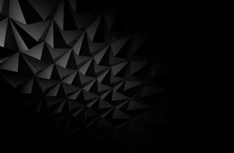 Abstract black digital structure, background pattern 3d Stock Illustration