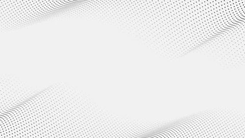 Abstract black dots particles halftone wave isolated on white background and Stock-Illustration