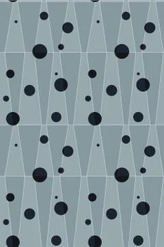 Abstract black dots seamless background. Stock Illustration