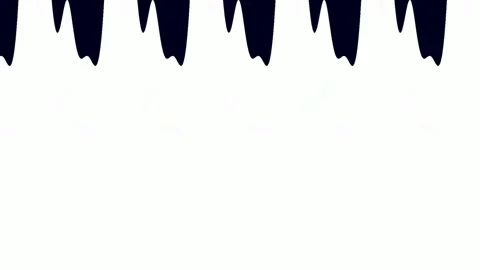 Abstract Black Drip Pattern on White Background Stock Footage 332584920