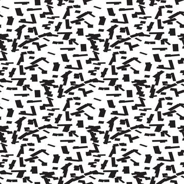 Abstract black falling confetti isolated on white background vector illustr.. イラスト素材