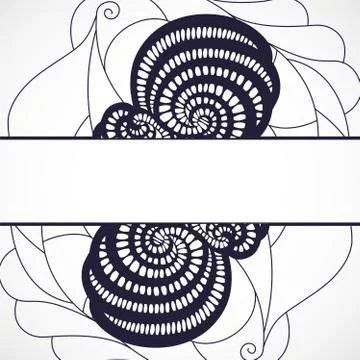 Abstract black frame. Stock Illustration