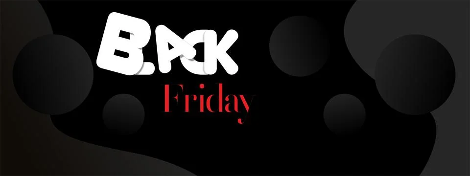 Abstract black friday background design vector, Stock Illustration