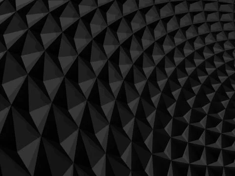 Abstract black geometric background 3 d Illustrazione stock