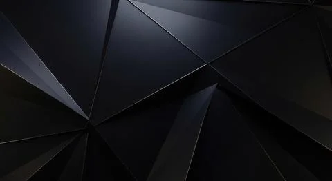 Abstract black geometric background with sharp triangular shapes and modern.. Stock Illustration