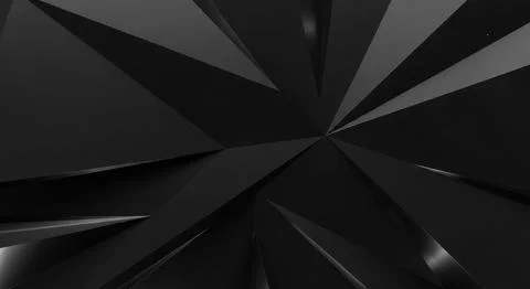 Abstract black geometric background with sharp glass textures and modern de.. Stockillustratie