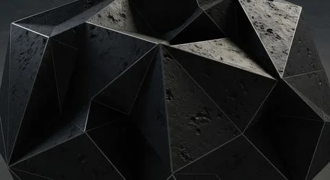 Abstract black geometric background with triangular textures and modern des.. Stock Illustration