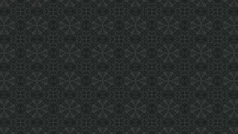 Abstract black geometric kaleidoscope background. 4K seamless pattern. Stock Footage 218632634