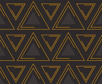Abstract black geometric vector background with triangles. Stock Illustration