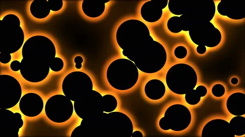 Abstract Black Glowing Particles - Loop Golden Stockbeeldmateriaal 44852287