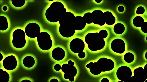 Abstract Black Glowing Particles - Loop Green Stock Footage 44890454