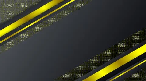Abstract Black Gold Frame Tech Glowing Elegant Luxury Design Background Templ Stock Illustration