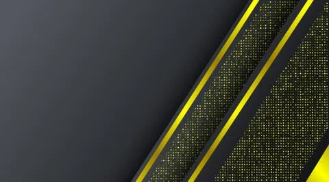 Abstract Black Gold Frame Tech Glowing Elegant Luxury Design Background Templ Stock Illustration