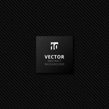 Abstract black gradient striped lines diagonal pattern on dark background and Stock Illustration